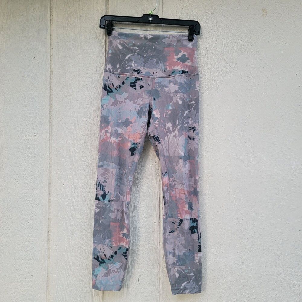 Lululemon Align Super High-Rise Pant 27" Untamed Nature Multi Sz 6 Athleisure